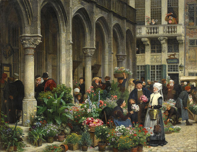 flower market in brabant